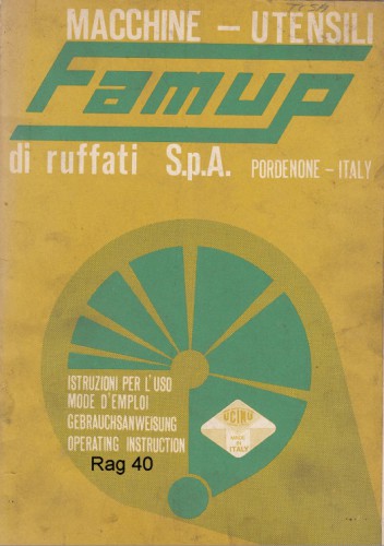 Trapano fresa famup Rag 40 - Plastin Gold